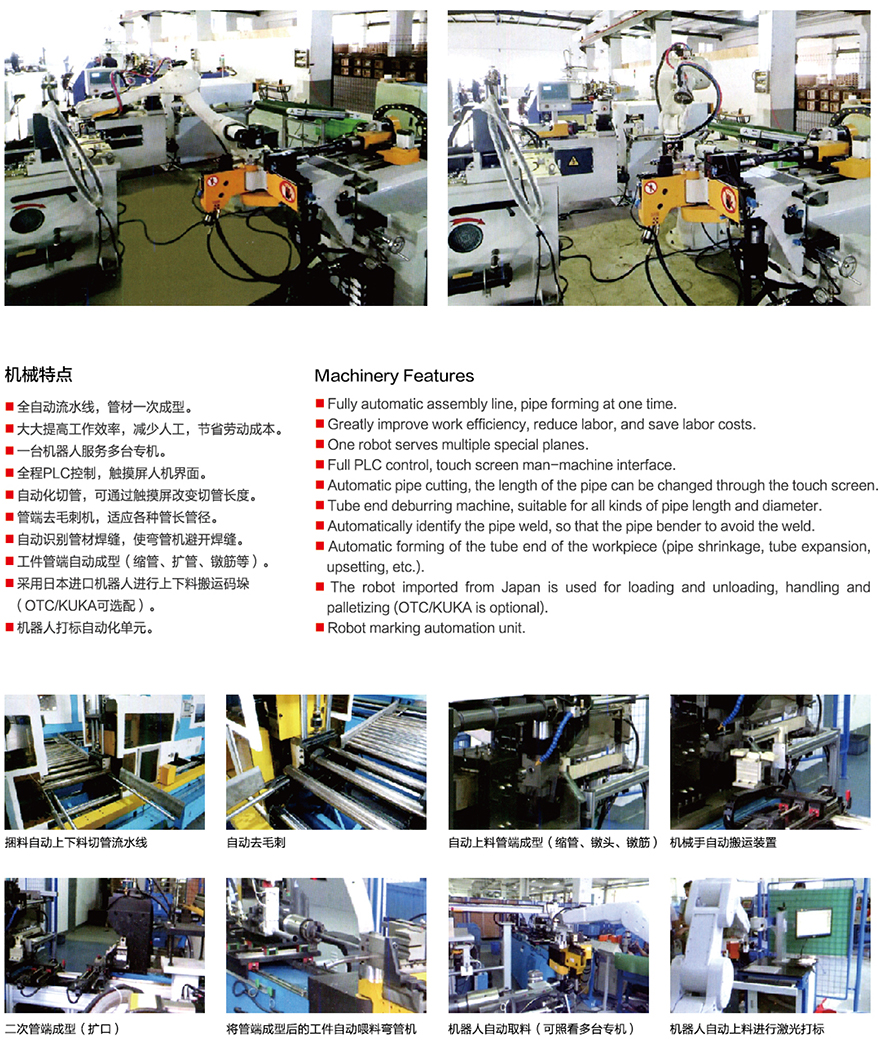 管類成型設備機器人自（zì）動化集成